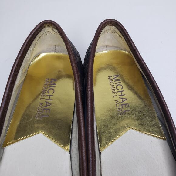 MICHAEL KORS Fulton Studded Logo Moccasin Women's Size US 5 M Brown - Picture 3 of 10